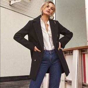 BLACK FRIDAY SPECIAL! ✨ Sézane Black Davis Jacket/Coat FR sz 36